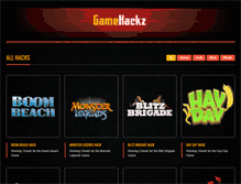 Tablet Screenshot of gamehackz.net